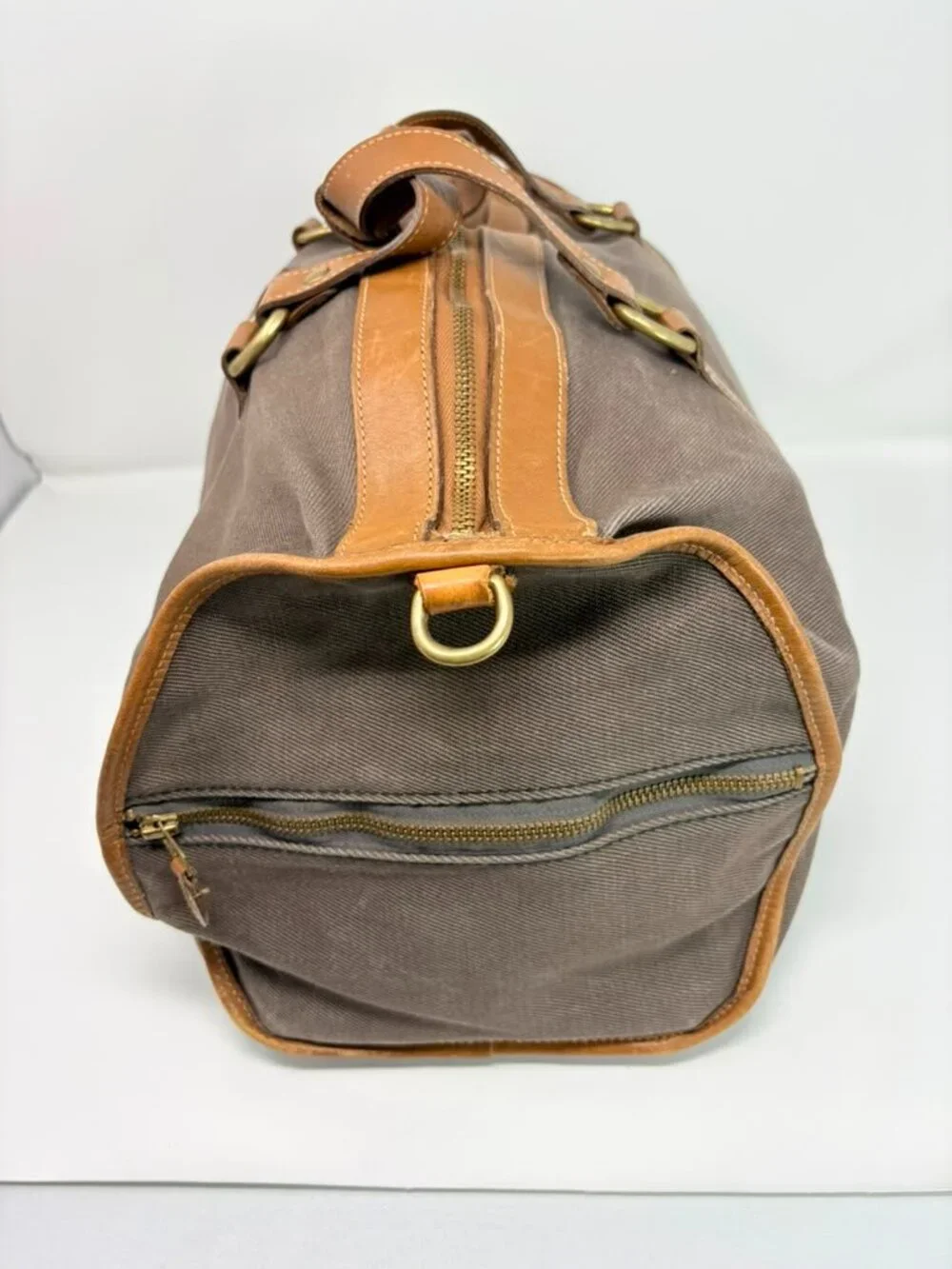Vintage Ghurka No. 47 Cargo II Duffel Bag Canvas Leather Marley Hodgson USA